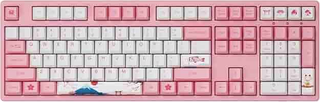 Akkoメカニカルゲーミングキーボード Amazon | Akko World Tour TOKYO 108キー R1 有線 ピンク